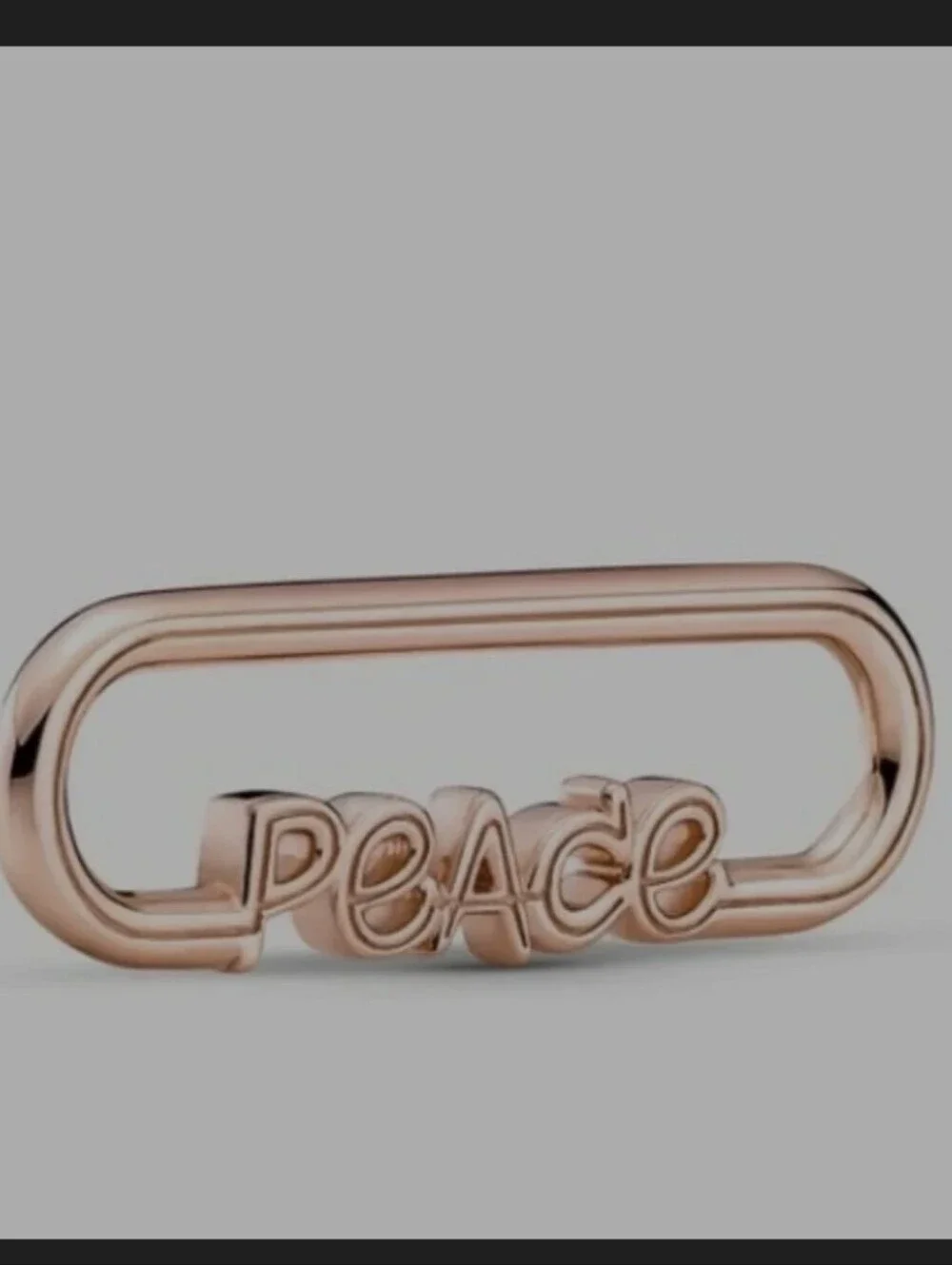 Authentic Pandora ME Styling Peace Word Link